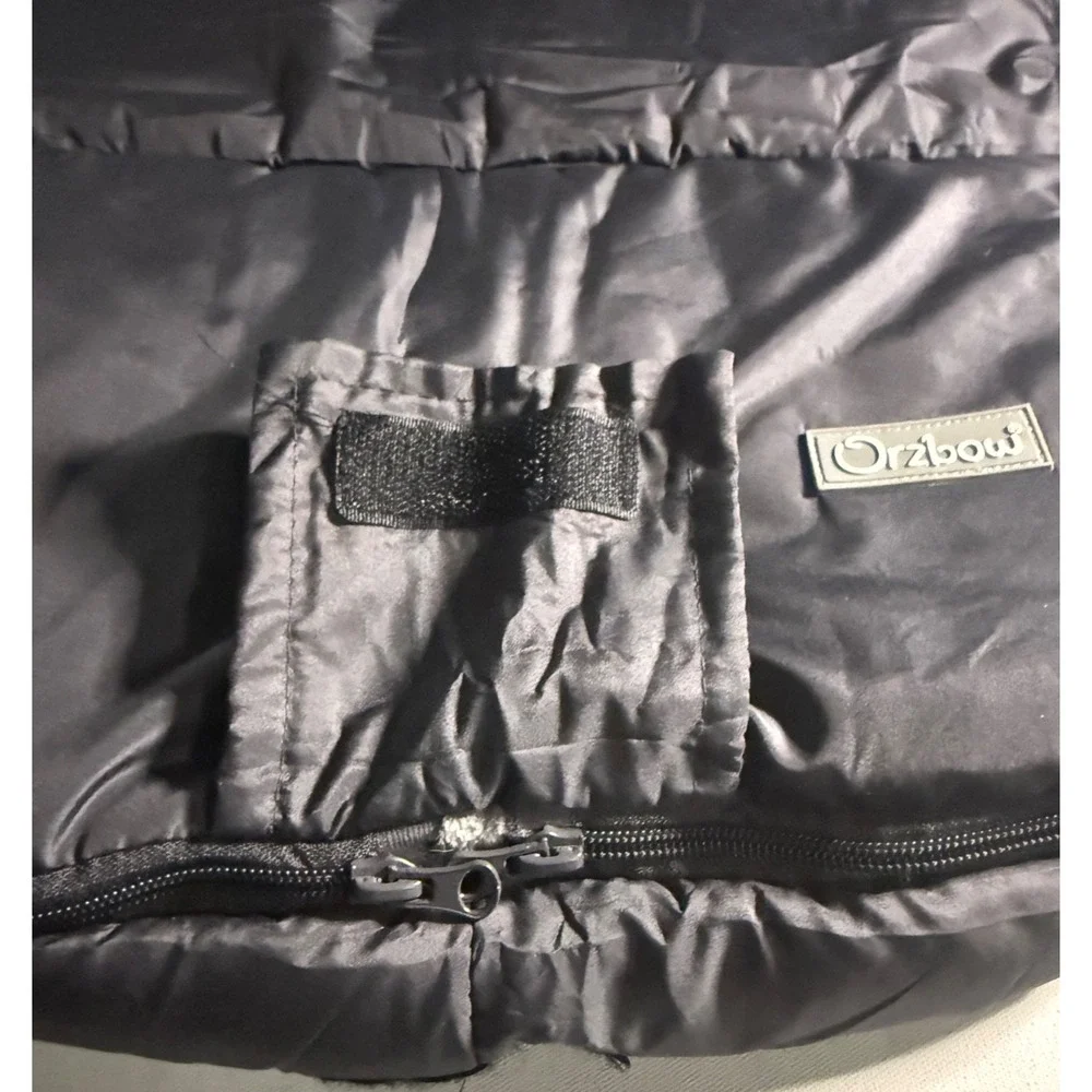 Orzbow Fleece Footmuff Gray Winter Full Zip for Infant Toddler Strollers